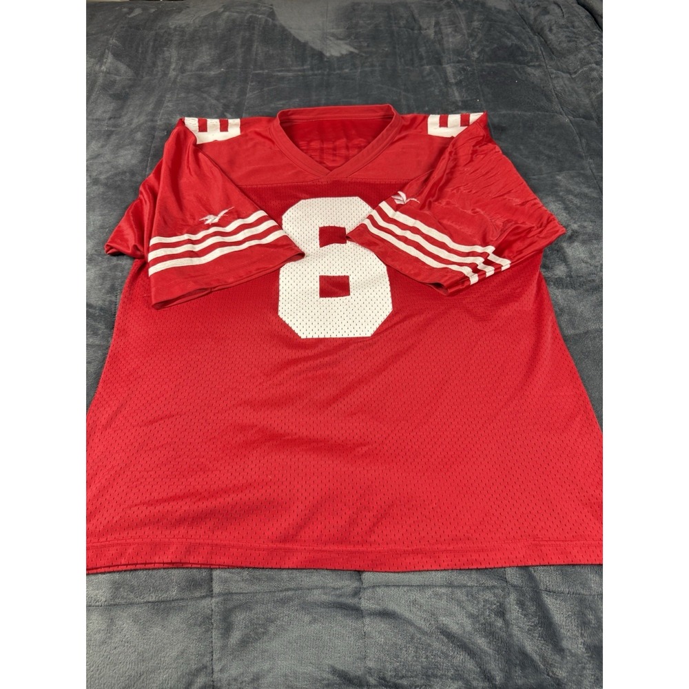 Vintage San Francisco, 49Ers Steve Young #8 Jersey - Reebok Jersey - Size L